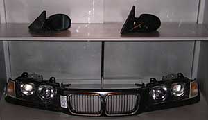 LK Spares shop display 2 of BMW lighting units